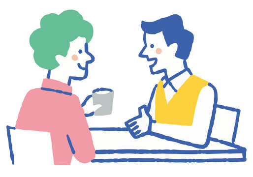 Business Scenes Featuring People in Conversation_Color