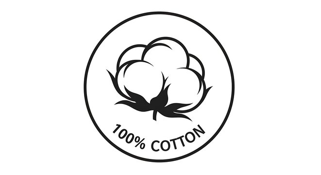 100 Cotton Symbol - A Mark of Quality and Natural Comfort.