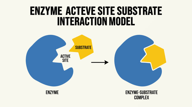Enzyme Active Site Substrate Interaction Model
