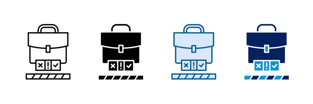 Work Status Icon Set Multiple Style Collection
