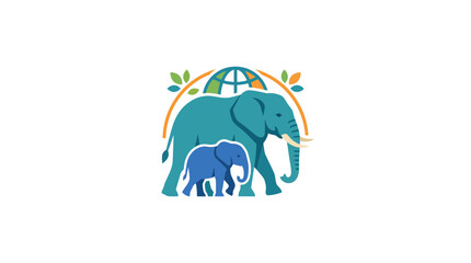 Elephant Family Conservation, Global Nature Protection Logo © sumi yati