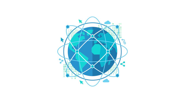 Global Digital Network Connection Concept