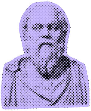 Socrates Bust Collage