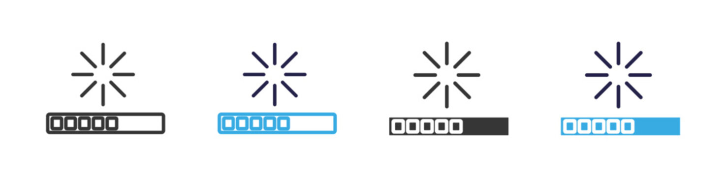 loading icon set multiple style collection	
