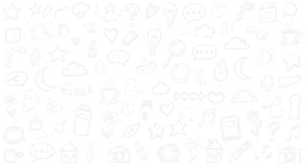 Obraz premium various icons on white background