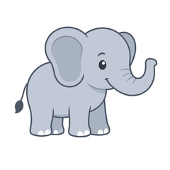 Fototapeta premium Simple Elephant Vector Icon