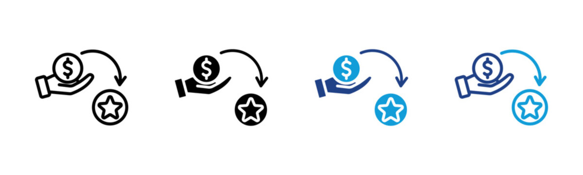 Redeem Web icon with multiple style collection