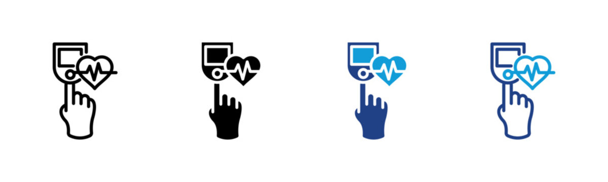 Pulse Oximeter Web icon with multiple style collection