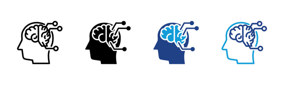 Neural Interface Web icon with multiple style collection