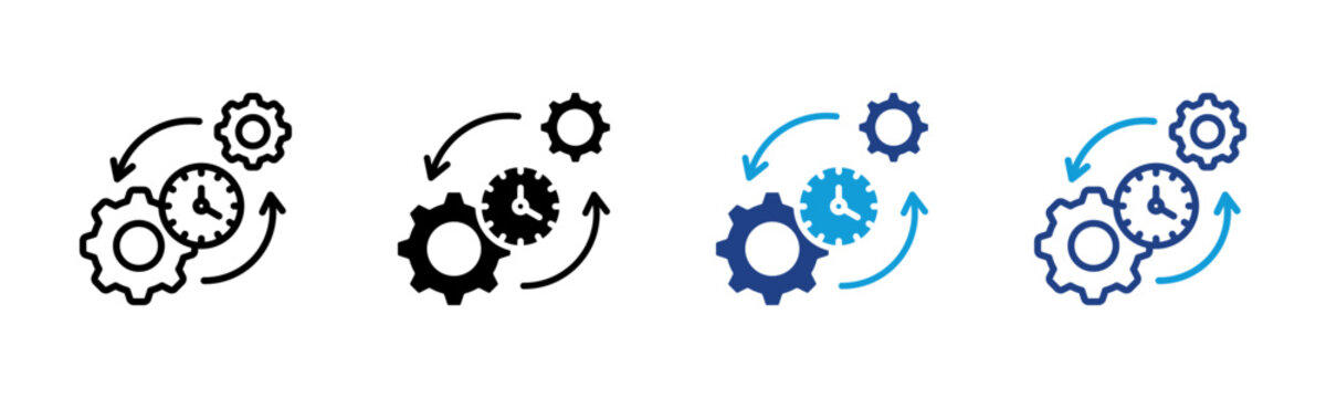 Productivity Web icon with multiple style collection