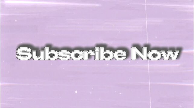 Minimalist Purple Background with Subscribe Now Text Overlay