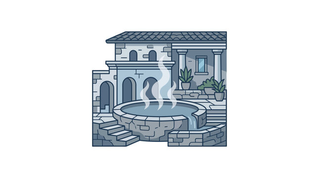 Large house with a swimming pool.