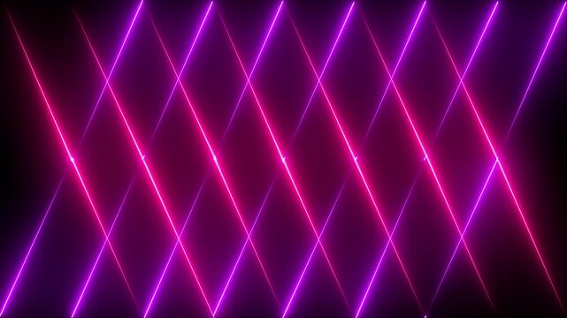 Abstract neon glowing line icon animation . 4k animation Horizontal glowing colorful neon line animation .Neon color lines as colorful laser wallpaper.
