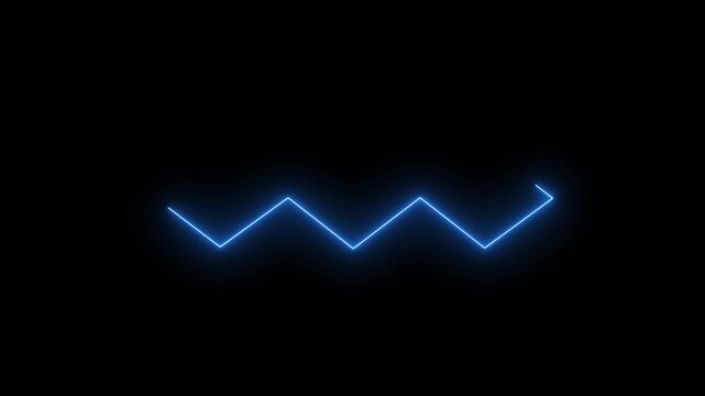 Minimal Animated Background Loop for YouTube and Presentations, rectangle picture frame with four tone neon color and isolated black background. 4k video.