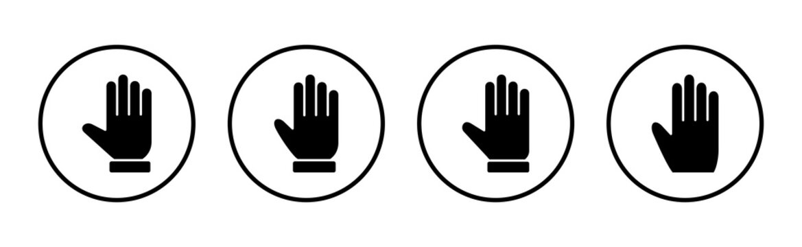 Hand icon vector illustration. hand sign and symbol. hand gesture