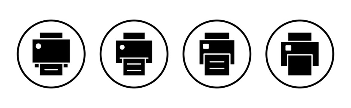 Print icon vector illustration. printer sign and symbol