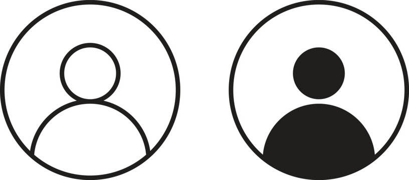 User icon design for signs, logo, apps or website