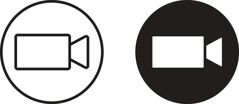 Video call icon design for signs, logo, apps or website