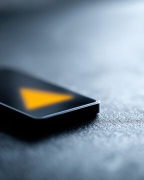 smartphone screen showing incoming spam caller alert warning mobile security concept