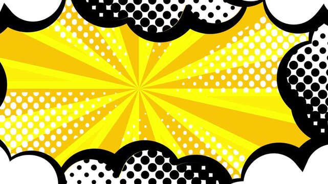 Comic Book Style Explosion Effect 4K