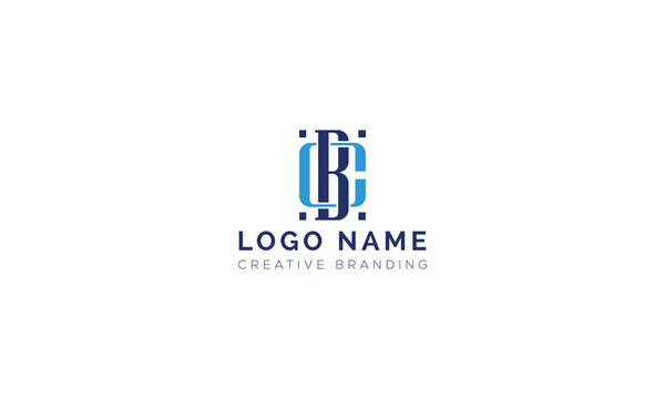 Professional letter bc monogram logo design business identity concept
