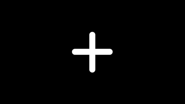 plus sign centered inside suitable for medical and healthcare concepts such as hospitals, clinics, and first aid.
