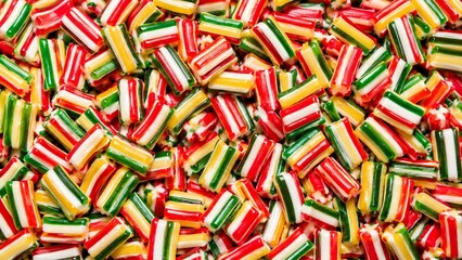 Fototapeta premium Ribbon Candy Background. Candy Background.