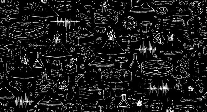 Complex Scientific and Alchemical Illustrations in Monochrome Design.