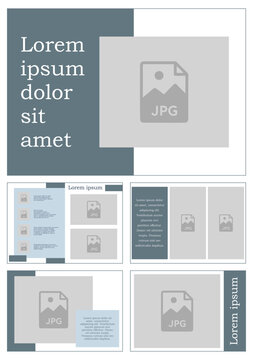 examples of catalog, brochure and page layout template design