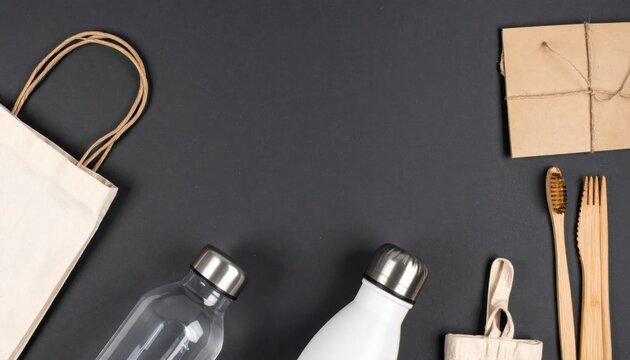 Eco-friendly reusable items for sustainable living and zero waste lifestyle.