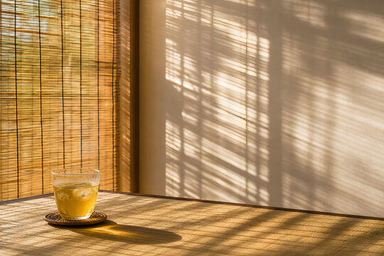 Yoshizu Reed Screen Shadow with Cold Tea