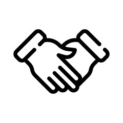 Obraz premium companionship line icon