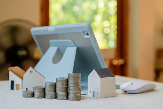 Concepts of saving money. Coins. Allocating savings and investments. Financial planning concepts.