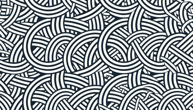 Seamless Celtic Knot Pattern Intricate Interwoven Lines Ancient Ornamental Design