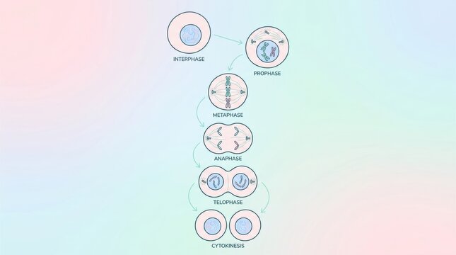 Cell Division Process Diagram: Mitosis Stages Explained