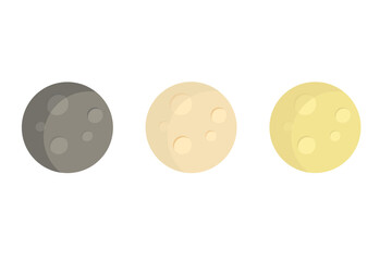 Mid-Autumn Moon, Full Moon, Moon Viewing, Moon Icon Illustration © Paolo