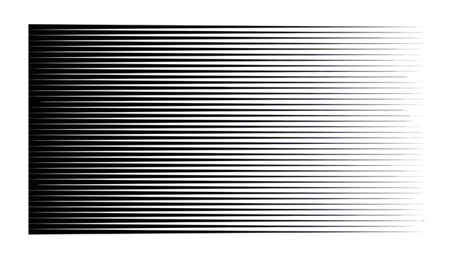 Speed lines effect, black and white horizontal gradient, abstract graphic background