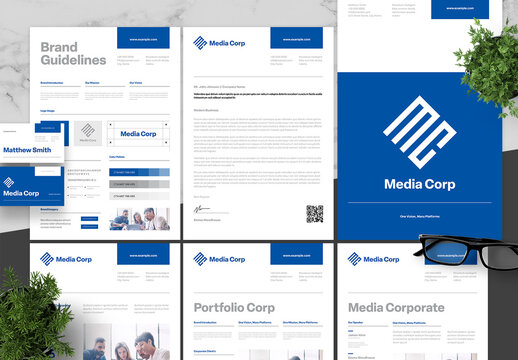 Blue And Black Media Corporate Brand Guidelines