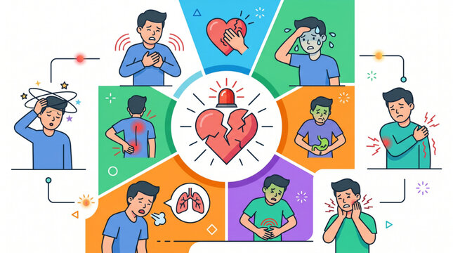 Heart Attack Warning Signs Infographic