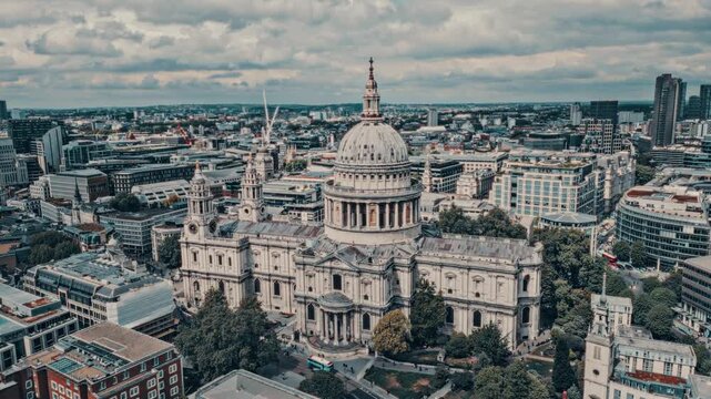 A day shot of St Pauls Cathedral in London