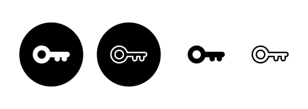 Key icon logo design. Key sign and symbol.