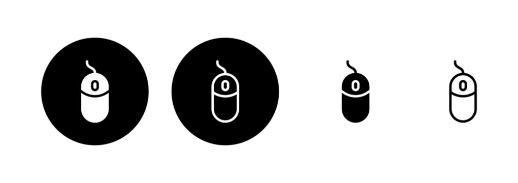Mouse icon logo design. click sign and symbol. pointer icon vector.