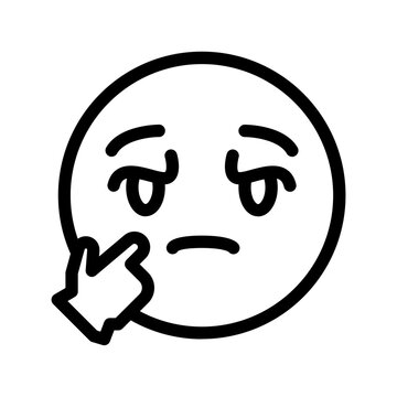 Confused emoji icon