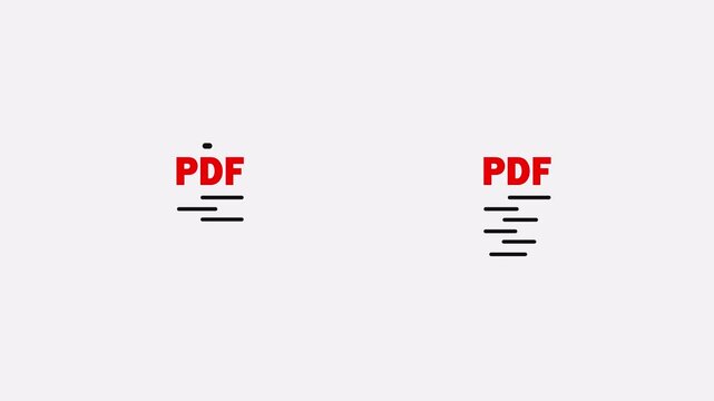 Animated PDF download icon featuring a modern document symbol with download action and smooth motion graphics. Ideal for websites, mobile applications, user interfaces, digital file management systems