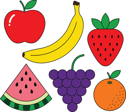 Fresh watermelon slice illustration for summer fruit food design