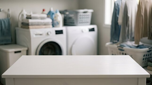 washing machine in the kitchen