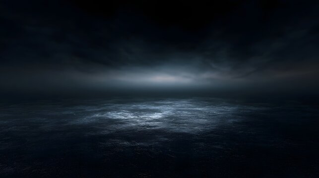 Elegant glossy black background with subtle ambient light creates a sophisticated and inviting mood