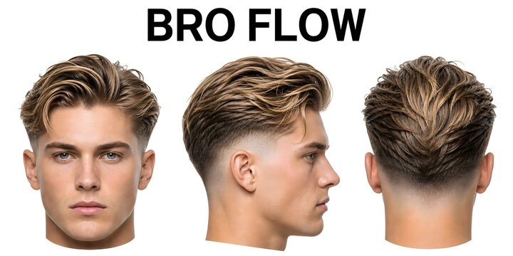 Modern bro flow haircut for men