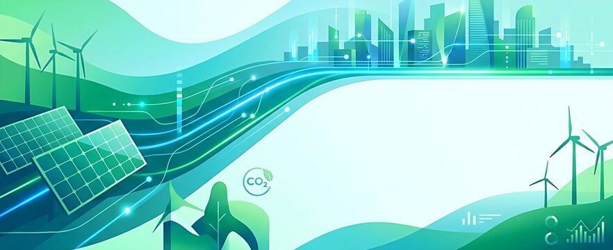 Clean Energy Technology Background for Environmental Corporate Presentation and Webinar