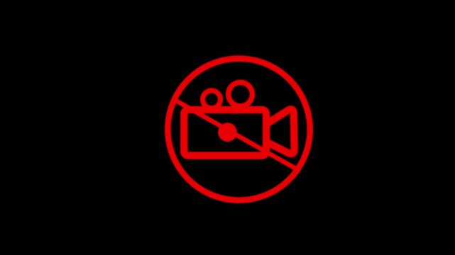 Not allow video camera recording icon